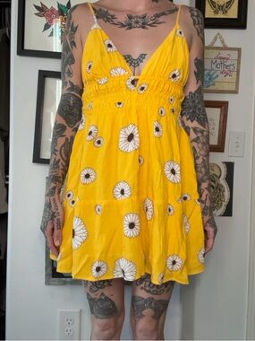 urban outfitters sunflower dress